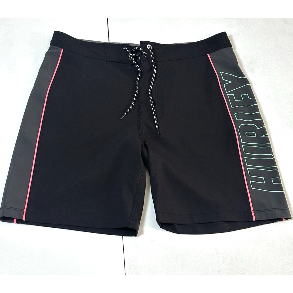 Hurley Men’s Black Shorts Size 30 Hurley Athletic‎ Shorts Size 30 - Picture 2 of 16